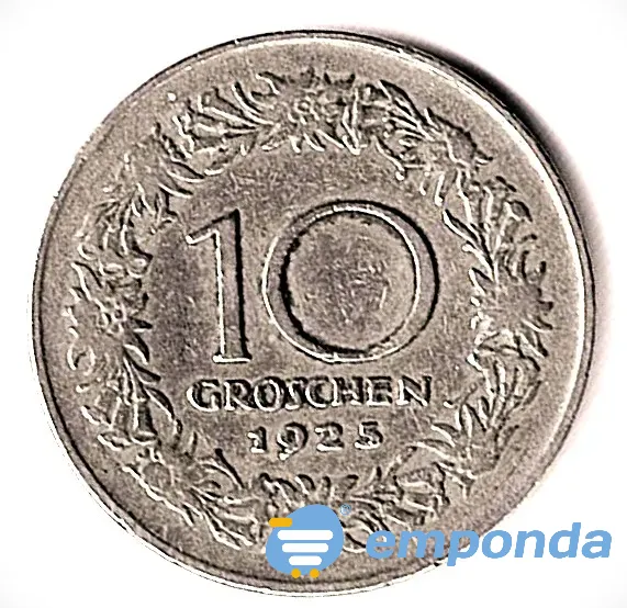 Moneda de Austria 10 groschen 1925 VF +++++ Villa Crespo - imagen 2