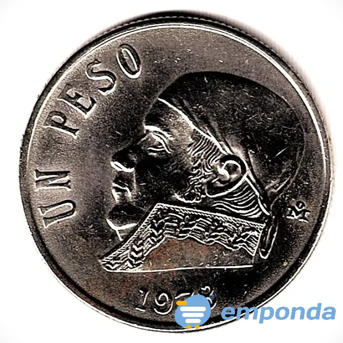 Moneda de México 1 peso 1978 Villa Crespo - imagen 1