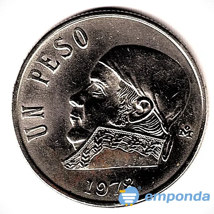 Moneda de México 1 peso 1978 Villa Crespo - imagen 1