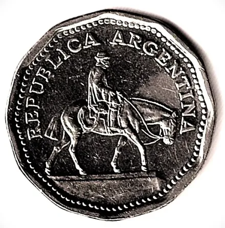 Moneda de Argentina 10 pesos 1968 muy buena Villa Crespo