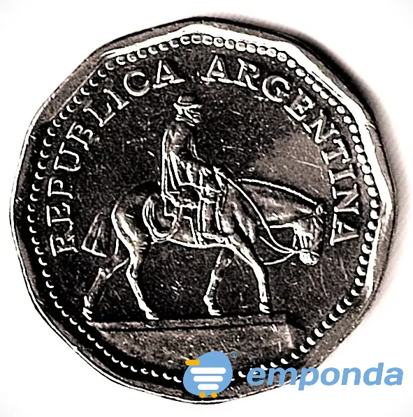 Moneda de Argentina 10 pesos 1968 muy buena Villa Crespo - imagen 1