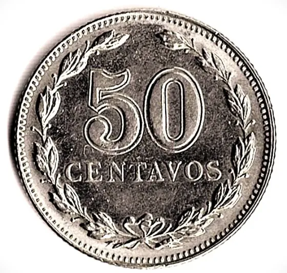 Moneda de Argentina 50 centavos 1941 sin circular Villa Crespo