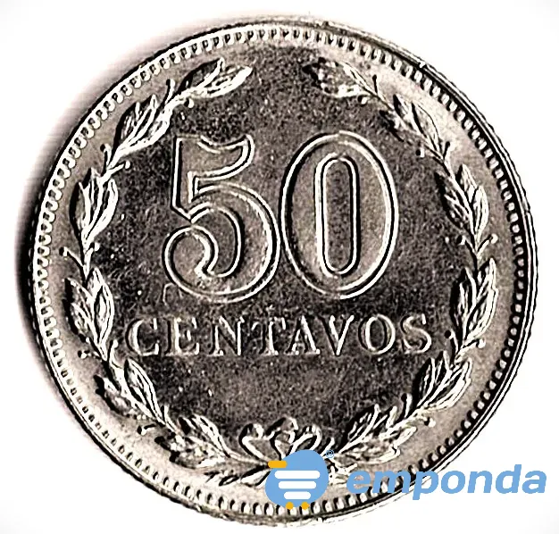 Moneda de Argentina 50 centavos 1941 sin circular Villa Crespo - imagen 2