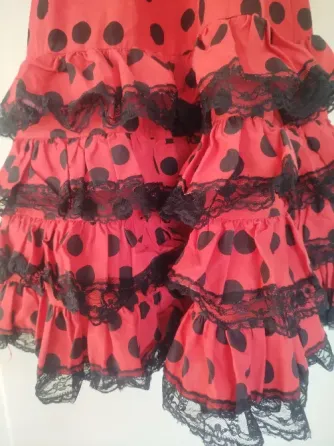 Traje infantil de española flamenco talle 6/8 Villa Urquiza