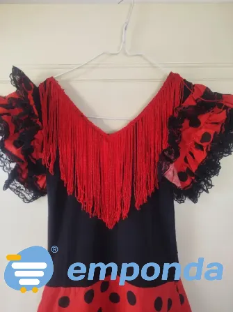 Traje infantil de española flamenco talle 6/8 Villa Urquiza - imagen 3