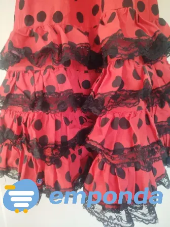 Traje infantil de española flamenco talle 6/8 Villa Urquiza - imagen 5