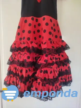 Traje infantil de española flamenco talle 6/8 Villa Urquiza - imagen 2