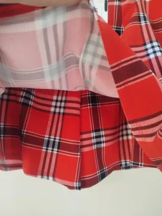 Falda short diseño escoces talle 44/46 Villa Urquiza