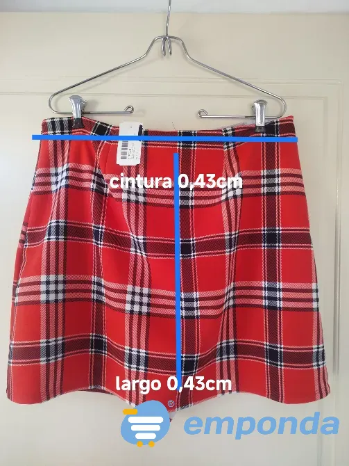 Falda short diseño escoces talle 44/46 Villa Urquiza - imagen 8