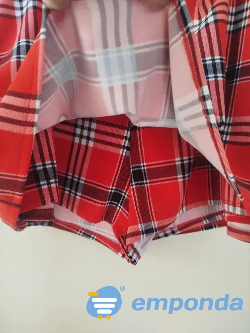 Falda short diseño escoces talle 44/46 Villa Urquiza - imagen 3