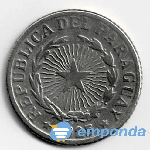 Moneda de Paraguay 1 peso 1925 linda Villa Crespo - imagen 1