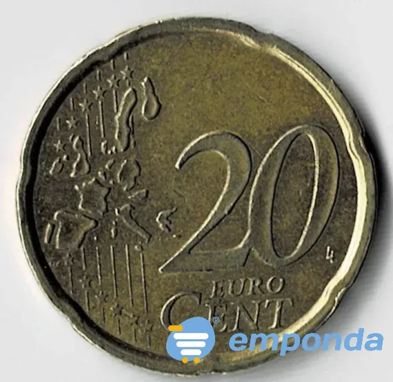 Moneda de España 20 cent de euro 1999 VF +++++ Villa Crespo - imagen 1