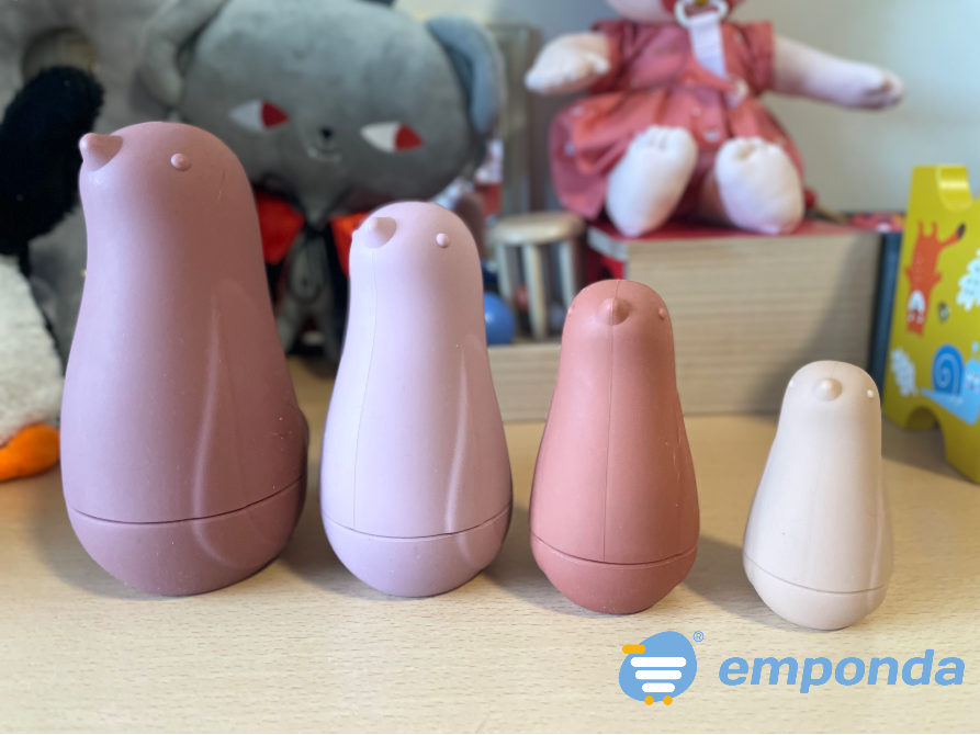 Juguete encajable de silicona – 4 muñequitas adorables Palermo - imagen 1