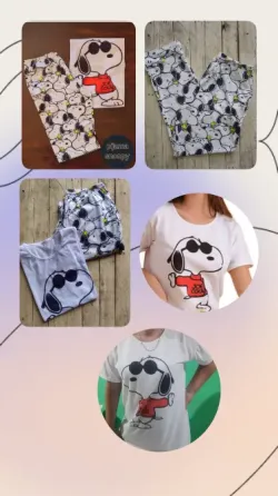 Piyama remera pantalon Snoopy Berazategui