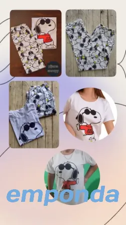 Piyama remera pantalon Snoopy Berazategui - imagen 2