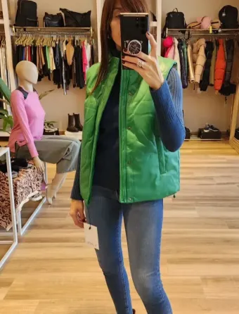 Chaleco puffer cuero pu Y-lovers Berazategui