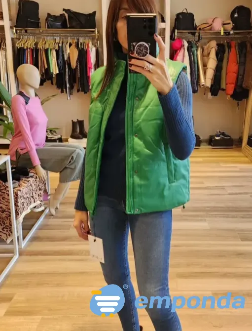 Chaleco puffer cuero pu Y-lovers Berazategui - imagen 3