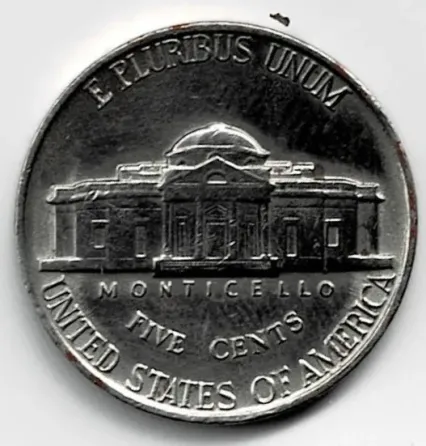 Moneda de EE UU 5 cent 1940 II Guerra Mundial excelente Villa Crespo
