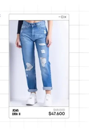 Jean mom tiro alto SCOMBRO JEANS Berazategui