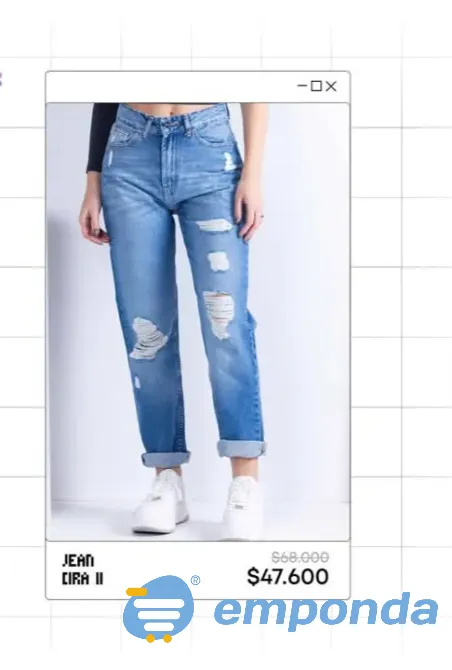 Jean mom tiro alto SCOMBRO JEANS Berazategui - imagen 2