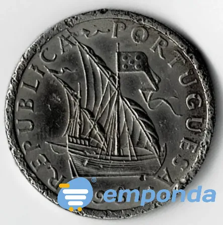 Moneda de Portugal 5 escudos 1967 estado: VF Villa Crespo - imagen 2