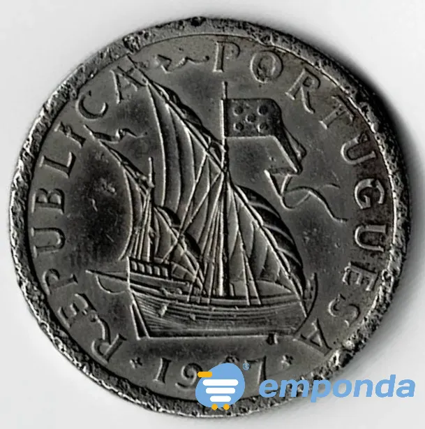 Moneda de Portugal 5 escudos 1967 estado: VF Villa Crespo - imagen 2