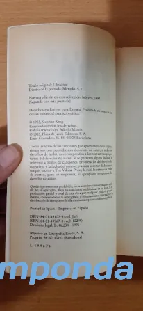 Libro Chistine de Stephen King Ituzaingó - imagen 3