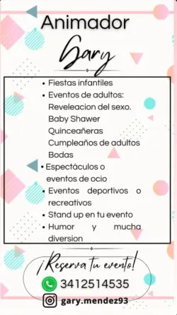 Animación de eventos Rosario