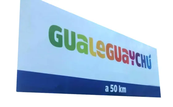 Cartel de ruta, fabricación e instalación en ruta 2 Lanús