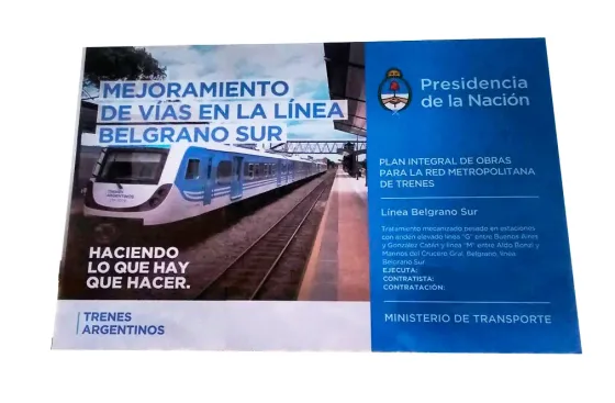 Carteles de obra, con vinilo a todo color, con envío a santa Lanús