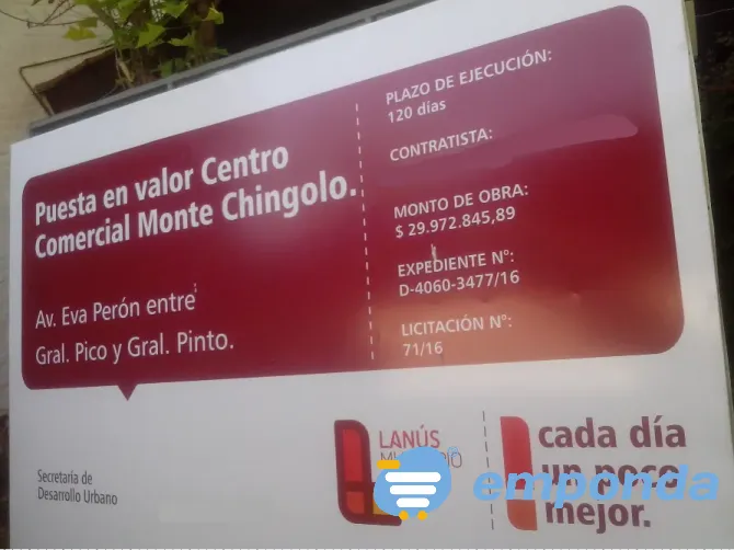 Carteles de obra, con vinilo a todo color, con envío a santa Lanús - imagen 1