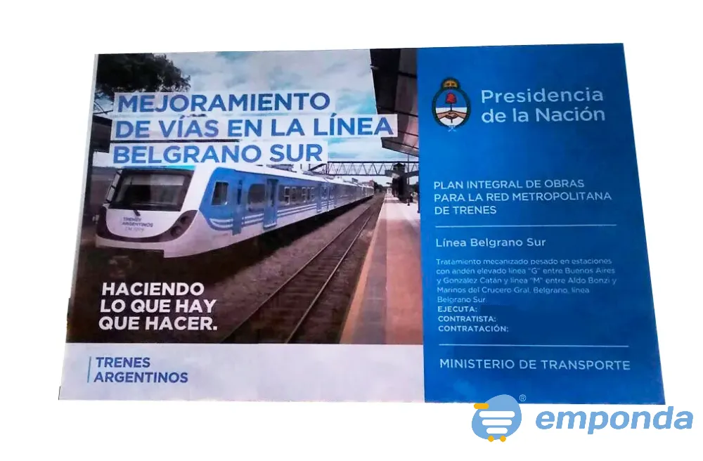 Desarrollo de carteles de obra en instalaciones de la muni d Lanús - imagen 1