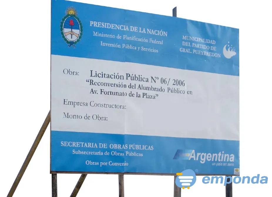 Desarrollo de carteles de obra en instalaciones de la muni d Lanús - imagen 2