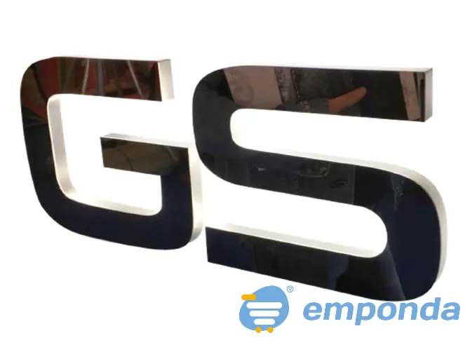 Letras de acero esmerilado con luminosidad para zona lugano Lanús - imagen 1