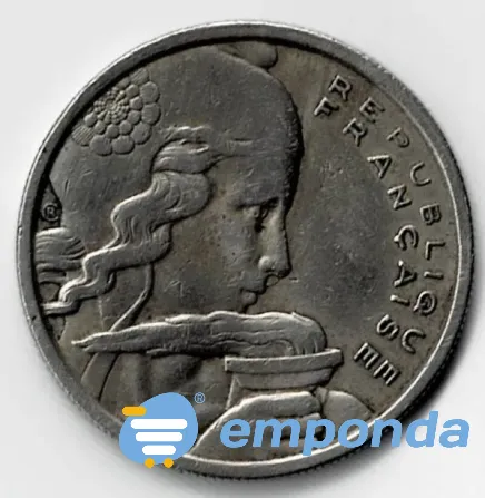 Moneda de Francia 100 francos 1955 buen estado Villa Crespo - imagen 1