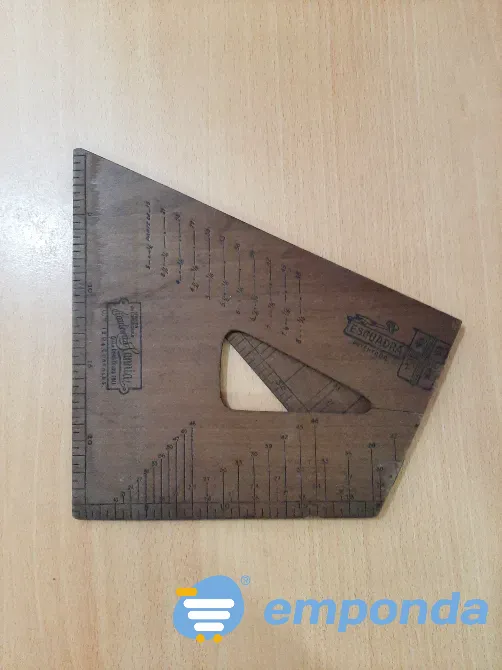 Escuadra plegable antigua Ituzaingó - imagen 3