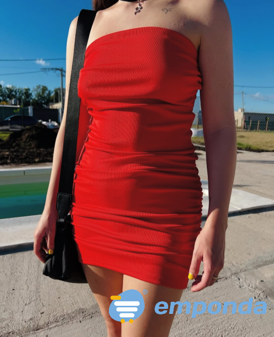 Vestido rojo Morón - imagen 1