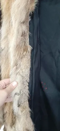 Tapado de piel de zorro, autentico vintage Ituzaingó