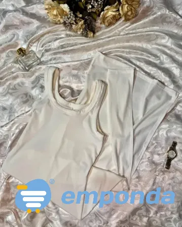 Vestido largo con tajo Morón - imagen 1