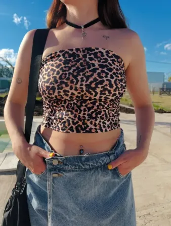 Top animal print Morón
