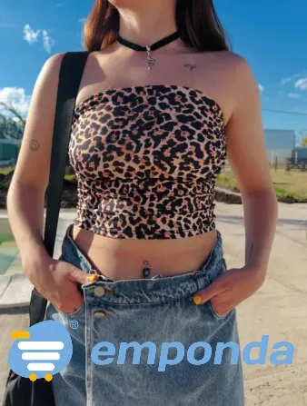 Top animal print Morón - imagen 1