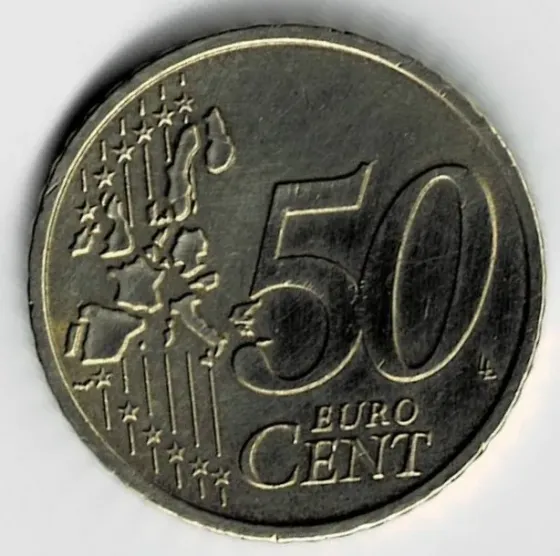 Moneda de Austria 50 cent de euro 2002 XF +++++ Villa Crespo