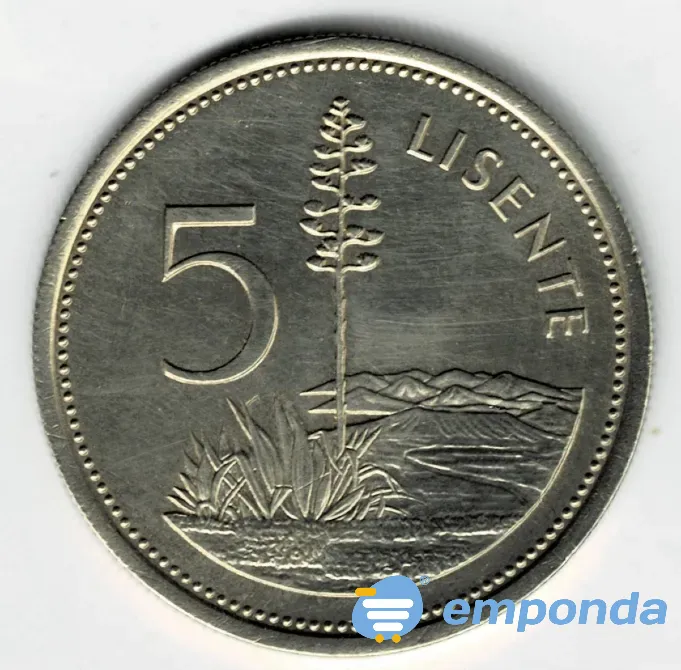 Moneda de Lesotho 5 lisente 1979 sin circular Villa Crespo - imagen 1