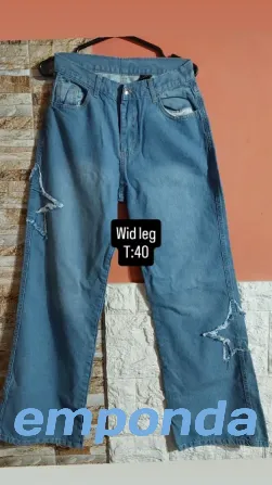 Pantalón widleg celeste Santa Fe ciudad - imagen 1