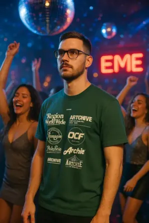 Remera oversize verde Esteban Echeverría