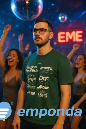 Remera oversize verde Esteban Echeverría - imagen 1