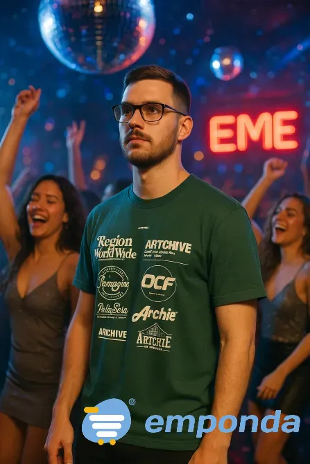 Remera oversize verde Esteban Echeverría - imagen 1