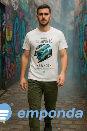 Remera oversize talle único unisex Esteban Echeverría - imagen 1