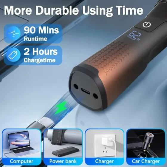 Afeitadora Rasuradora Portátil Shaver Magnética Recargable Floresta