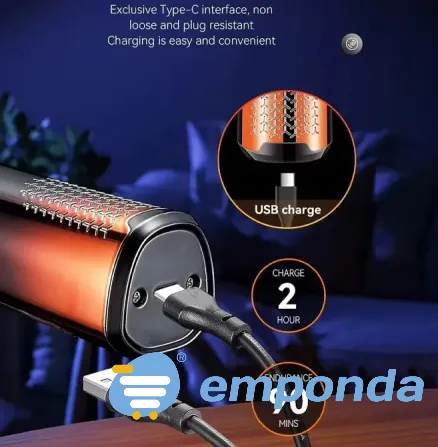 Afeitadora Rasuradora Portátil Shaver Magnética Recargable Floresta - imagen 6